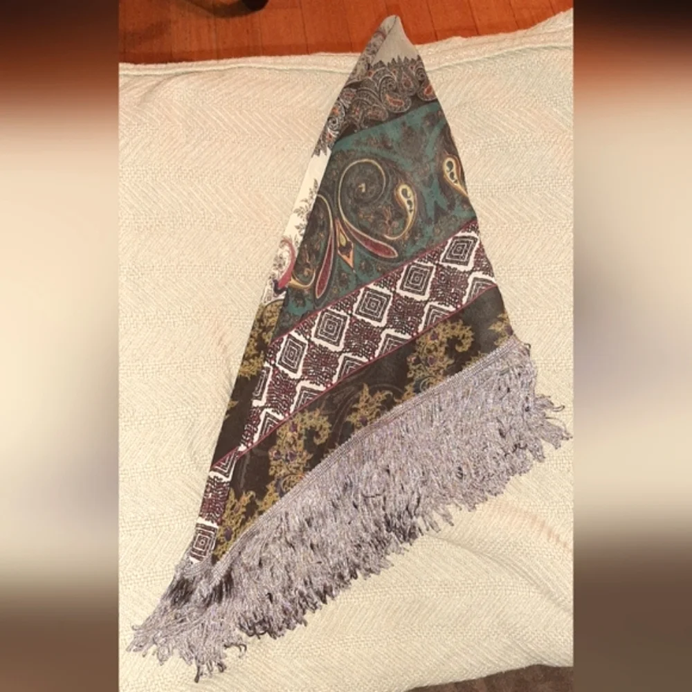 Rayon Scarf with Tassels